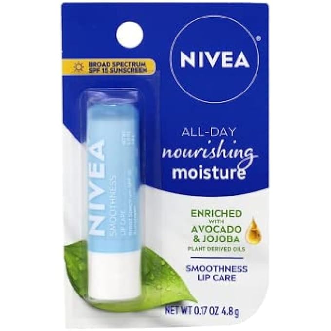 Nivea A KISS OF SMOOTHNESS HYDRATING LIP CARE SPF 15, 0.17 OZ (PACK OF 5) - Image 1
